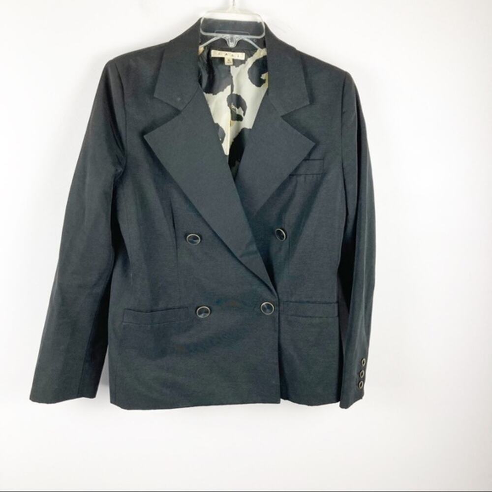 Cabi Double Breasted Black Blazer #987 Size 6 Business Casual y2k 90s